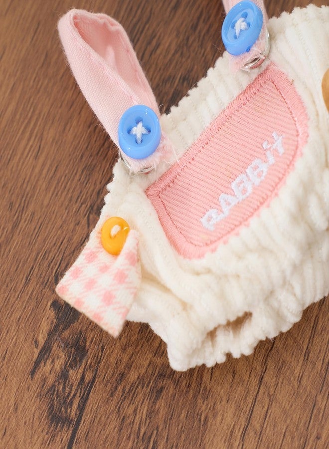 CALEMBOU Plush Doll Clothes, 4 Inches Cute Animal Series Vinyl Plush Doll Clothes, Kawaii Doll Clothes Accessories Set for Birthday Gifts (Cute Rabbit Set) - Image 5
